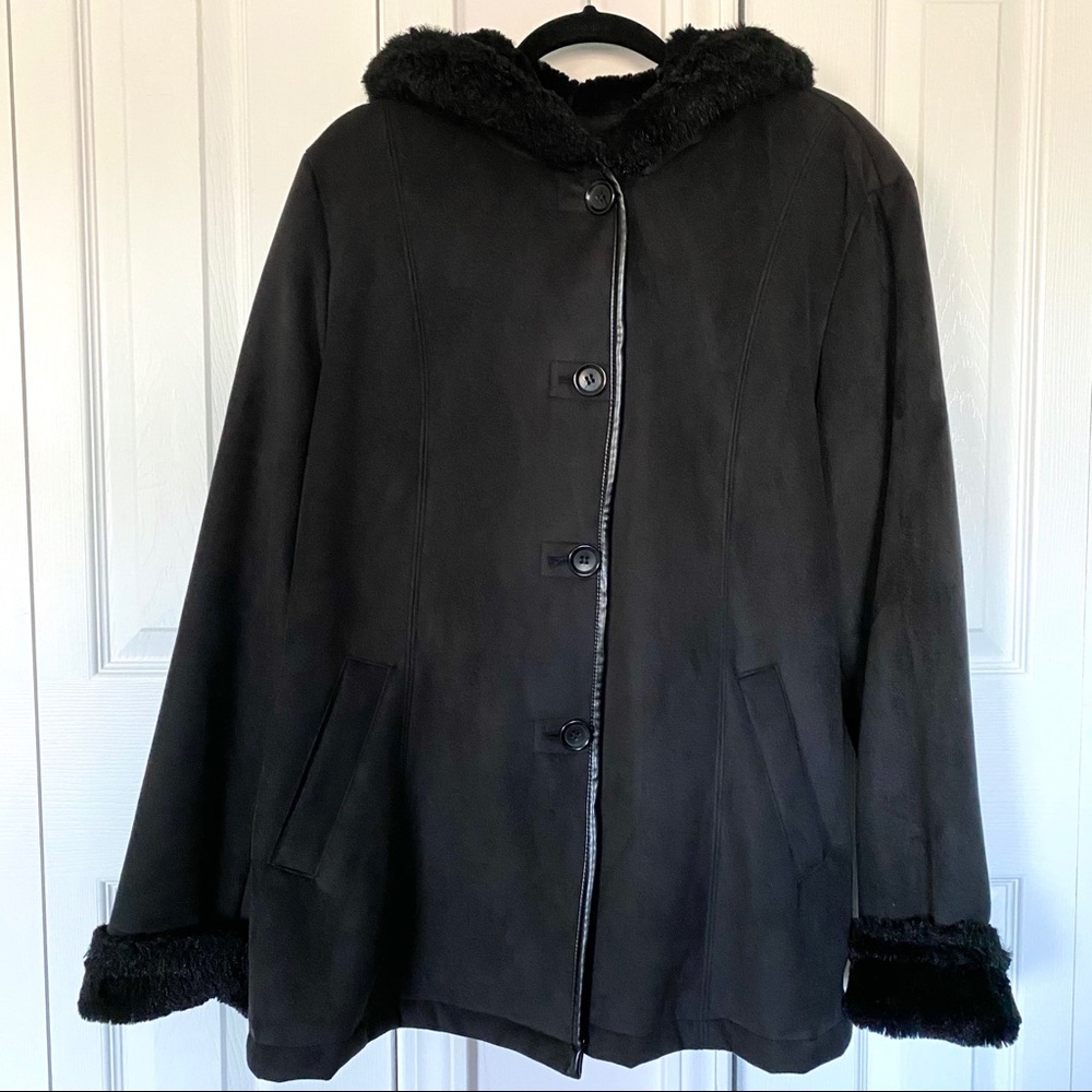 ✨SALE✨Cozy Nautica Faux Suede/Shearling Jacket XL